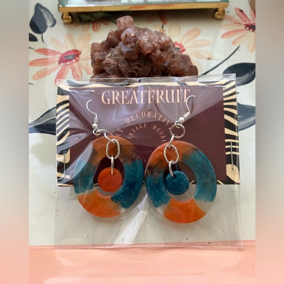 Handmade jelly earrings. - Picture 3 of 3
